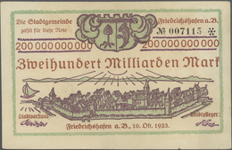 Deutschland - Notgeld - Württemberg: Friedrichshafen, Stadt, 5, 20, 50 Mark, 1.11.1918 (10 Scheine I - [11] Local Banknote Issues