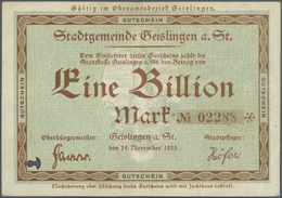 Deutschland - Notgeld - Württemberg: Geislingen, Albert Schurr, 20, 2 X 50 Mrd. Mark, 29.10.1923, Er - [11] Emissioni Locali