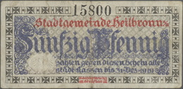 Deutschland - Notgeld - Württemberg: Heilbronn, Stadt, Sammlung Mit 10 Verkehrsscheinen 1917, 13 Sch - [11] Emissions Locales