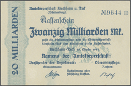 Deutschland - Notgeld - Württemberg: Kirchheim, Stadt, 4 Scheine Verkehrsausgaben 1917/1918, Erh. I; - [11] Emissioni Locali