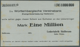 Deutschland - Notgeld - Württemberg: Hochinflation, Bestand Von Ca. 325 Notgeldscheinen In 2 Briefal - [11] Emissions Locales