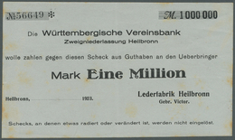 Deutschland - Notgeld - Württemberg: Hochinflation, Bestand Von Ca. 325 Notgeldscheinen In 2 Briefal - [11] Local Banknote Issues