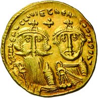 Heraclius (608 - 610 - 641): Gold-Solidus (629-632), Konstantinopel; 4,42 G, Sommer 11.19, Sear 749, - Andere & Zonder Classificatie