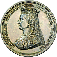 Australien: Victoria 1837-1901: Silberne Preismedaille 1888 Mit Signatur C.V. Der Inoffiziellen Welt - Other & Unclassified