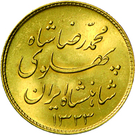 Iran - Anlagegold: Lot 3 Goldmünzen: 1/4 Pahlavi 1959 (SH 1338), KM # 1160a, Friedberg 104, Sehr Sch - Iran