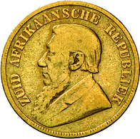 Südafrika - Anlagegold: Lot 3 Goldmünzen: ½ Pond 1895, KM # 9.2, Friedberg 3, Sehr Schön / 1 Pond 18 - Afrique Du Sud