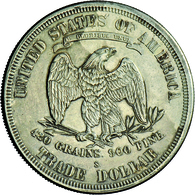 Vereinigte Staaten Von Amerika: 1 USD Trade Dollar 1877 S (San Francisco), Seated Liberty, KM # 108. - Other & Unclassified