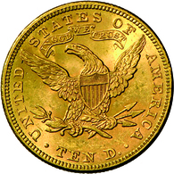 Vereinigte Staaten Von Amerika - Anlagegold: 10 Dollar 1894 (Eagle - Liberty Head Coronet), KM # 102 - Andere & Zonder Classificatie