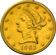 Vereinigte Staaten Von Amerika - Anlagegold: 10 Dollars 1903, San Francisco, Friedberg 160, 16,68 G, - Andere & Zonder Classificatie