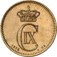 Dänemark: Christian IX. 1863-1906: 5 Öre 1874 CS, KM 794.1, Selten In Dieser Erhaltung, Stempelglanz - Denemarken