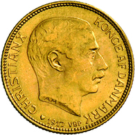 Dänemark - Anlagegold: Christian X. 1912-1947: 20 Kroner 1917, Gold 900/1000, 8,96 G, Friedberg 299, - Denemarken
