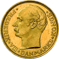 Dänemark - Anlagegold: Frederik XIII. 1906-1912: Lot 3 Goldmünzen. 2 X 10 Kroner 1909, KM# 809, Frie - Denemarken