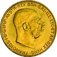Österreich - Anlagegold: Franz Joseph I. 1848-1916: 100 Kronen 1915 (NP), Gold 900/1000, 33,87 G, Fr - Oostenrijk