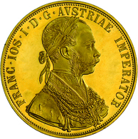 Österreich - Anlagegold: Franz Joseph I. 1848-1916: 4 Dukaten 1915 (NP). Gold 986/1000, 13,96 G, Fri - Oostenrijk