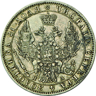 Russland: Nikolaus I. 1825-1855: Rubel 1850; 20,7g, Davenport 283, Kl. Kratzer, Sehr Schön. - Russia