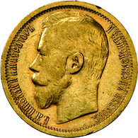 Russland - Anlagegold: Nicholas II. 1894-1917: 15 Rubel 1897, KM Y# 65.1, Friedberg 177, Kleiner Ran - Russia