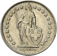 Schweiz: Fehlprägung 1/2 Franken 1846, Vorder- Und Rückseite Gleichständig, MHZ 2, 1262, Selten, Seh - Other & Unclassified