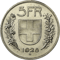 Schweiz: 5 Franken 1928 B, MHZ 2-1199g, Divo 380, Davenport 394, Der Seltenste Jahrgang, Auflage: 23 - Altri & Non Classificati