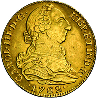 Spanien - Anlagegold: Carlos III. 1759-1788: 4 Escudos 1782 Madrid (M - JD), KM # 418.1, Friedberg 2 - Andere & Zonder Classificatie