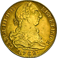 Spanien - Anlagegold: Carlos III. 1759-1788: 4 Escudos 1782 Madrid (M - JD), KM # 418.1, Friedberg 2 - Altri & Non Classificati