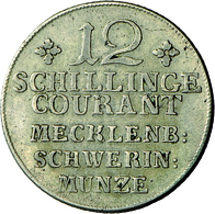 Altdeutschland Und RDR Bis 1800: Mecklenburg-Schwerin, Friedrich 1765-1785: Lot 2 Münzen: 12 Schilli - Other & Unclassified