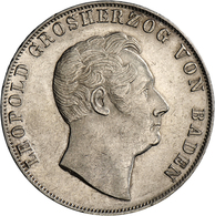 Baden: Carl Leopold Friedrich 1830-1852: Doppelgulden 1851, AKS 2018, No. 91, Jaeger 63, Kahnt 22, T - Other & Unclassified
