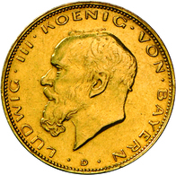 Bayern: Ludwig III. 1913-1918: 20 Mark 1914 D, Jaeger 202, Sehr Selten, Der Größte Teil Der Münzen I - Taler En Doppeltaler