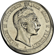 Preußen: Wilhelm II. 1888-1918: 2 Mark 1902 A, Jaeger 102, Markante Dezentrierung Von Ca. 10 %, Ränd - Taler Et Doppeltaler