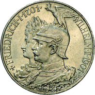 Preußen: Wilhelm II. 1888-1918: 5 Mark 1901 A, 200-Jahr-Feier, Jaeger 106, Winz. Randfehler, Fast St - Taler En Doppeltaler