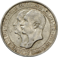 Preußen: Wilhelm II. 1888-1918: 3 Mark 1911 A, Universität Breslau, Jaeger 108, Sehr Schön - Vorzügl - Taler & Doppeltaler