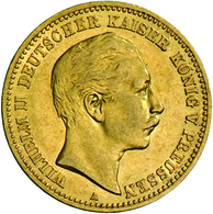 Preußen: Wilhelm II. 1888-1918: 10 Mark 1890 A, Jaeger 251, Vorzüglich - Monete D'oro