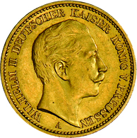 Preußen: Wilhelm II. 1888-1918: 20 Mark 1892 A, Jaeger 252, Sehr Schön. - Pièces De Monnaie D'or