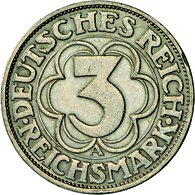 Weimarer Republik: 3 Reichsmark 1927 A, Nordhausen, Jaeger 327, Sehr Schön - Vorzüglich. - Autres & Non Classés