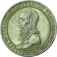 Weimarer Republik: 3 Reichsmark 1927 F, Universität Tübingen, Jaeger 328, Feine Haarlinien, Patina, - Altri & Non Classificati