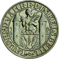 Weimarer Republik: 3 Reichsmark 1928 D, Dinkelsbühl, Jaeger 334, Vorzüglich. - Other & Unclassified