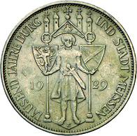 Weimarer Republik: Lot 2 Münzen: 3 Reichsmark 1929 A, Waldeck, Jaeger 337, Vorzüglich Und 3 Reichsma - Autres & Non Classés