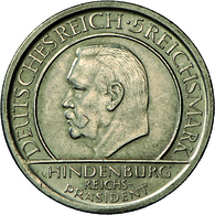 Weimarer Republik: 5 Reichsmark 1929 F, Schwurhand, Jaeger 341, Kleine Kratzer, Vorzüglich. - Autres & Non Classés