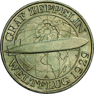 Weimarer Republik: 3 Reichsmark 1930 D, Zeppelin, Jaeger 342, Vorzüglich. - Altri & Non Classificati