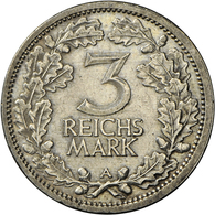 Weimarer Republik: 3 Reichsmark 1931 A, Kursmünze, Jaeger 349, Kratzer, Sehr Schön. - Altri & Non Classificati