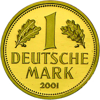 Bundesrepublik Deutschland 1948-2001 - Goldmünzen: Goldmark 2001 D, Jaeger 481, Gekapselt, Stempelgl - Autres & Non Classés