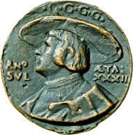 Medaillen Alle Welt: Böhmen: Bronzegußmedaille 1523, Auf Den Böhmischen Adligen Georg Von Lokschau, - Non Classés