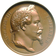 Medaillen Alle Welt: Frankreich,, Napoleon III. 1852-1870: Bronzemedaille 1861, Stempel Von Dubois, - Unclassified