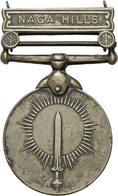 Medaillen Alle Welt: Indien: Militärverdienstmedaille; General Service Medaille "NAGA HILLS"; 36 Mm, - Non Classificati