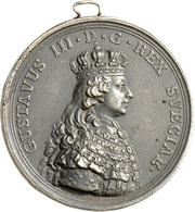 Medaillen Alle Welt: Schweden: Lot 2 X Eisengußmedaille 1772; Gustav III. 1771-1792 + Sophia Magdale - Unclassified