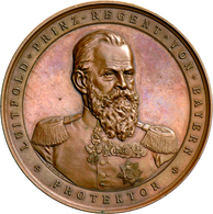 Medaillen Deutschland: Augsburg : Bronzemedaille 1886 Von A. Börsch, Auf Die Schwäbische Kreisausste - Autres & Non Classés