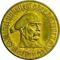 Kolonien Und Nebengebiete: Lot 11 X Not-Goldmark Bielefeld 1923 Aus Vergoldete Bronze, Auch Als Biel - Altri & Non Classificati
