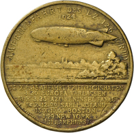 Medaillen: Zeppelin: Lot 3 Medaillen; Graf Ferd. V. Zeppelin 1908, Dr. Hugo Eckener 1924, Ozeanfahrt - Non Classés