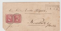 Pre302 / PREUSSEN -  Luckenwalde, Stempel 892 Aud Mi.Nr. 6 Im Paar - Briefe U. Dokumente