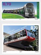 Luxemburg / Luxembourg - Postfris / MNH - Complete Set Trams 2017 - Ungebraucht