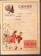 Couverture De Cahier LION NOIR  (PPP6704) - Cachets Généralité